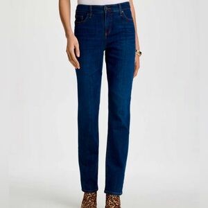 Chico’s Dark Wash Barely Boot Cut Jeans Chico’s 0.5 = 6